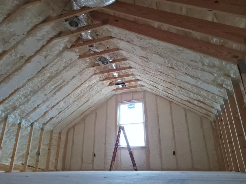 Spray foam roofing application for Crawl Space Insulation project in Jackson